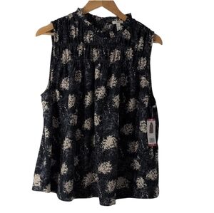 Joie Sleeveless Top in Baltic Print Blue, Gray, White NWT